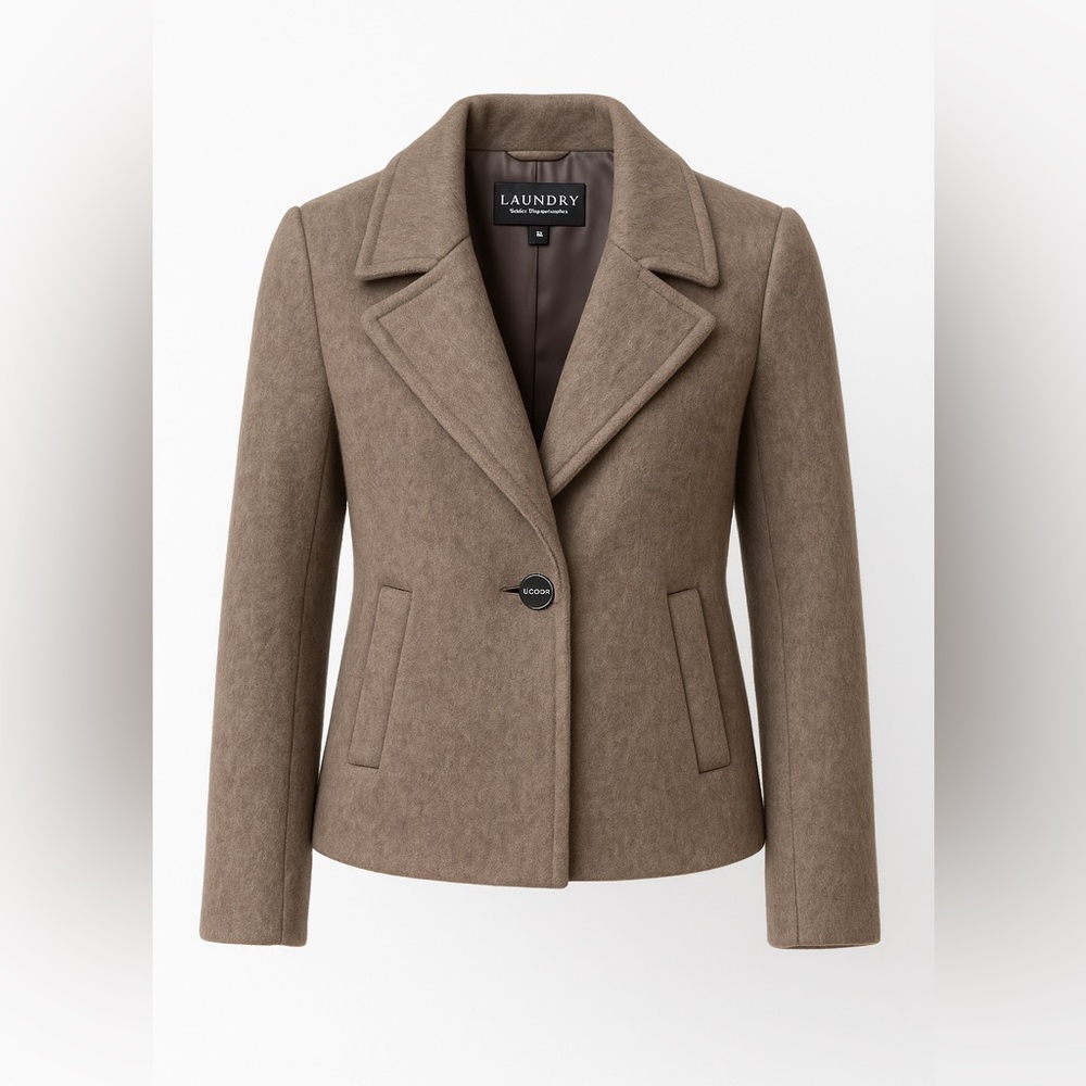 Laundry by Shelli Segal Women's Taupe Jacket
